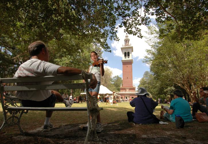  Stephen Foster Tower and Fiddler